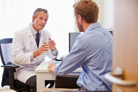 konsultasyon sa isang doktor para sa prostatitis